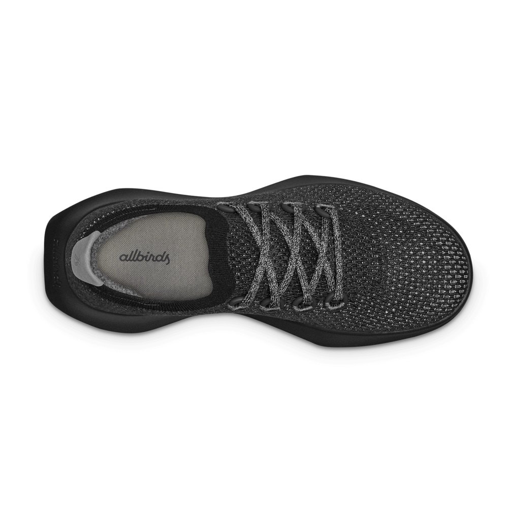 Allbirds Men\'s Running Shoes Black - Tree Dashers - 29168GSQD